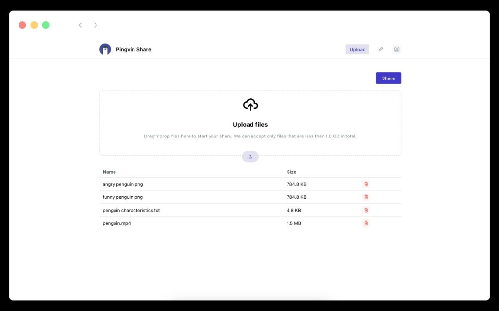 Pingvin Share 一个可自建的文件分享平台-桔子资源网