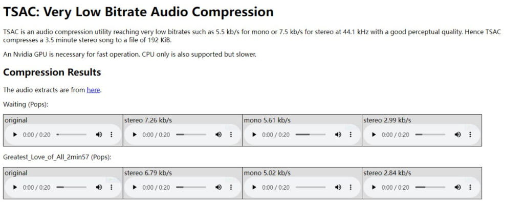 TSAC - 音频压缩工具-橘子资源网