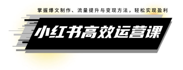 【小红书高效运营课】掌握爆文制作、流量提升与变现方法，轻松实现盈利-桔子资源网